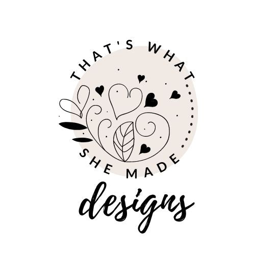That's What She Made Designs logo